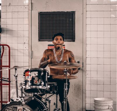 Drummer @ West 4th street subway platform
