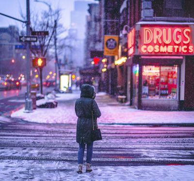 Winter on First ave, East vllage
